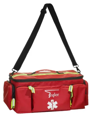 Notfalltasche mit 6 modularen Fächern, Rot