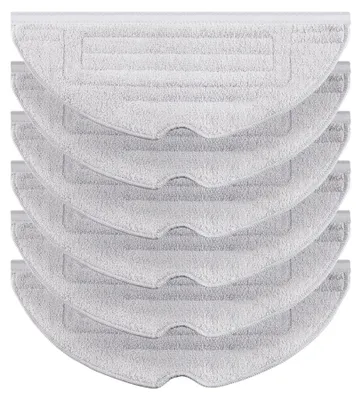 Produktbild von 6 Stück Silberionen Wischtücher für Roborock S8/ S8+/ S7 MaxV/ S7 MaxV Plus/ S7 MaxV Ultra/ S7 Pro Ultra/ S7/ S7+ Roboter Staubsauger Mikrofaser VibraRise Wischtuch Ersatzteile Zubehörset (Hellgrau), für Saugroboter, Bodenwischen, Haushaltsreinigung