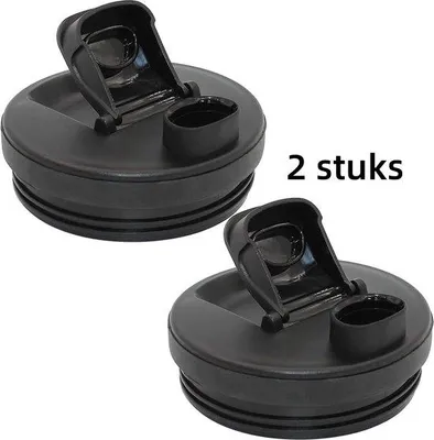 Produktbild von Ersatzdeckel (2 Stück) — für 90 mm Nutri-Ninja-Ersatz-Saftzentrifugen-Deckel, schwarz