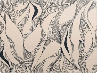 Produktbild von Abstrakte Linien – Bodenschutzmatte – Rutschfest – Schutzmatte für Büro – Vinylmatte – Stuhlunterlage – 120 x 90 cm