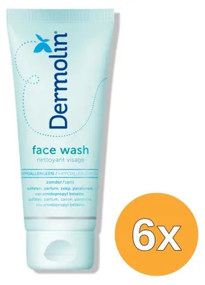 Produktbild von 6x Dermolin Gesichtsreinigung, ohne CAPB (100 ml)