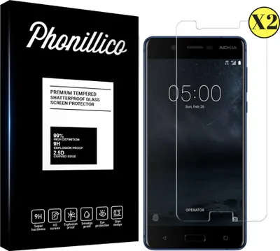 Obrázek produktu pro Tvrzené sklo pro NOKIA 6 [2 ks] Screen Protector Film Anti-scratch Glass Resistant Phonillico®