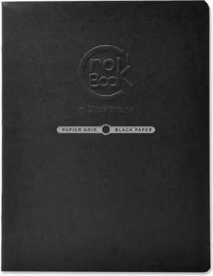 Produktbild von Clairefontaine 10x Skizzenheft 17x22cm Hochformat 20 Blatt Schwarz 60315C