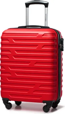 Produktbild von A-line II Kabinengepäck Kabinenkoffer Handgepäck Rollkoffer Reisekoffer Bordkoffer Hartschale ABS Hochwertiger und Stabiler Größe S Blau Lufthansa/Eurowings/Ryanair/Condor/Discover Airlines
