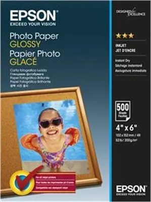 Zdjęcie produktu dla Papier EPSON 10x15 - 200g/m2 - 500 arkuszy - papier fotograficzny błyszczący