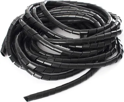 Produktbild von Kabelspirale 10m Kabelschlauch Durchmesser 10mm Schwarz