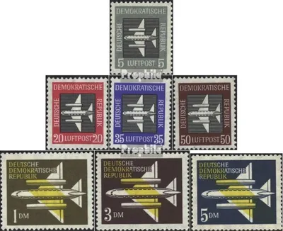 Produktbild von Briefmarken DDR 1957 Mi 609-615 (kompl.Ausg.) postfrisch Flugpostmarken
