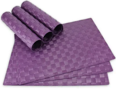 Produktbild von Tischsets MODERN 6er Set Violett als Tischuntersetzer