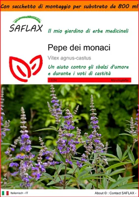 Immagine prodotto di SAFLAX Garden in the bag - Pepe dei monaci - 30 semi - Vitex