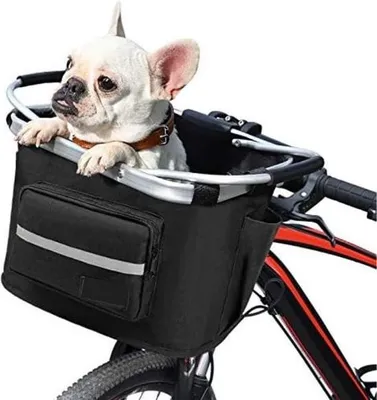 Image de Gratyfied- Panier vélo chien- Panier vélo chien- Panier vélo chien Voorvoor- Panier vélo avec chien à l'avant