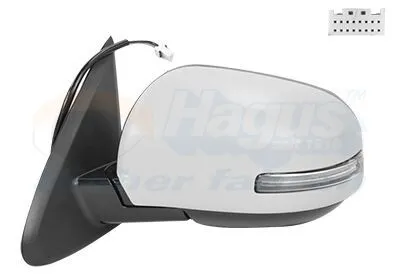 Produktbild von VAN WEZEL 3279817 Außenspiegel Seitenspiegel Links für MITSUBISHI OUTLANDER III (GGW, GFW, ZJ) Konvex Beheizt Grundiert