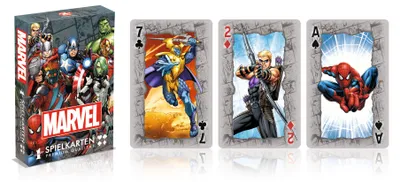 Immagine prodotto di Winning Moves No1 Spielkarten Marvel Universe, Kartenspiel, Skatspiel, Spiel Karten, Französisches Blatt, 30638