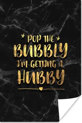 Produktbild von MuchoWow® Poster Zitate - Braut zu sein - Gold - Marmor 40x60 cm - Plakate für die Wand - Poster Babyzimmer