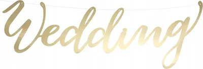 Immagine prodotto di Striscione per matrimonio, oro, 16,5x45 cm, 1 pz.