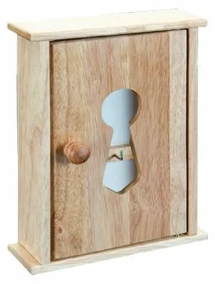 Productafbeelding van Sleutelbox van hout - 26,5 x 19,5 x 8,5 cm