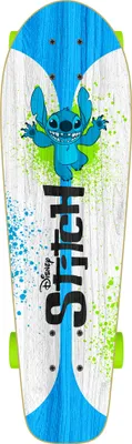 Produktbild von Skateboard Stitch 70 x 20 cm junior biely/modrý/zelený