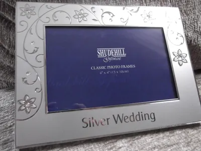 Produktbild von Fotoliste Aluminium, 10x15 cm, für Silberne Hochzeit, Jubiläum
