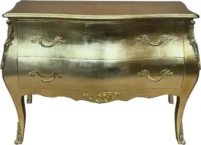 Produktbild von Casa Padrino Barock Kommode mit 2 Schubladen Gold - Barock Möbel
