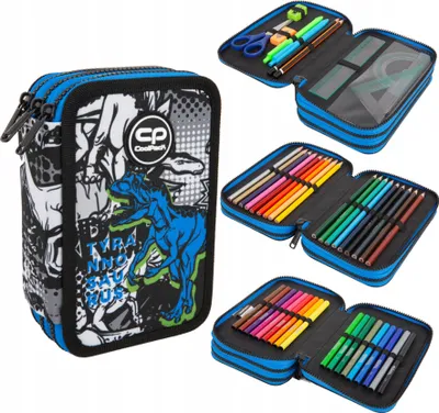 Zdjęcie produktu dla Piórnik potrójny z wyposażeniem Jumper 3 T-Rex Patio Coolpack