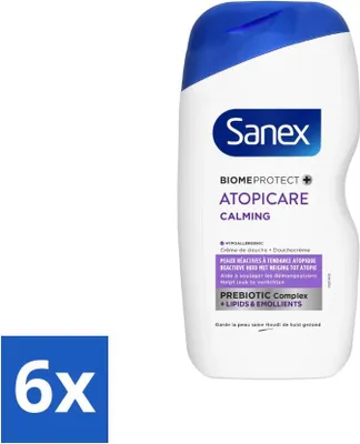 Zdjęcie produktu dla Sanex BiomeProtect Dermo Krem pod prysznic do skóry reaktywnej 400 ml - Value pack - 6 szt