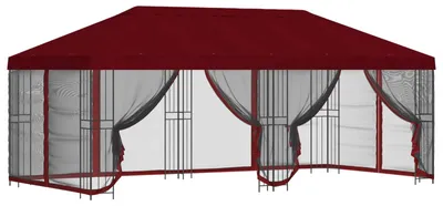 Immagine prodotto di Gazebo con pareti laterali 6 x 3 m Borgogna