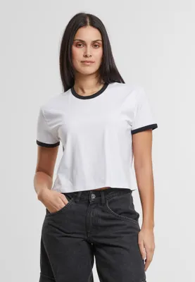 Produktbild von Urban Classics Kurzarm-T-Shirt für Frauen Ilzsion weiß 3XL