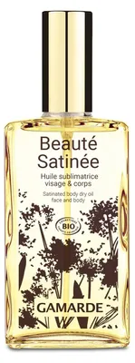 Imagen del producto de GAMARDE Beauté Satinée, Aceite, Para mujeres, Nutritivo, Para todo tipo de piel, 100 ml, Coco-caprilato/caprato, aceite de semillas de Helianthus annuus (girasol), octildodecanol, aceite de...