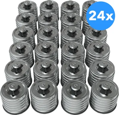 Produktbild von EAZY CASE 24x Lampensockel Adapter (E40->E27) - Konverter E40 Fassung auf E27 Lampenadapter, für LED-/Halogen- und Energiesparlampen Sockeladapter, Weiß