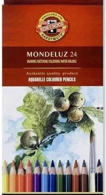 Produktbild von KOH-I-NOOR 3718 Aquarellstiftetui Mondeluz - 24er Farbkartonetui