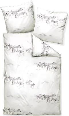 Produktbild von Janine Bettwäsche MOMENTS Mako-Satin  155x220 cm, mit 1 Kissen  Bettbezug