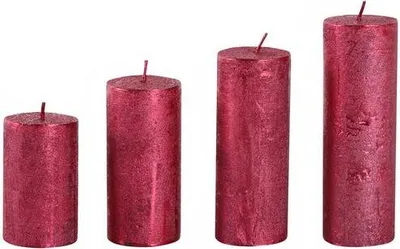 Obrázok produktu pre Sviečky Adventné 4Ks, Červené