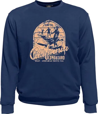 Produktbild von Übergrößen Sweatshirt AHORN SPORTSWEAR California Longboard Alpine Blue 7XL