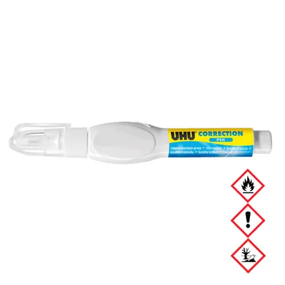 Obrázok produktu pre Tekuté korekčné pero Uhu Correction Pen s presnosťou bodov a čiar 8 ml