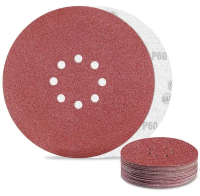 Produktbild von Schleifpapier 225mm Klett 60 Körnung 25 Stück für Trockenbauschleifer 8 Loch