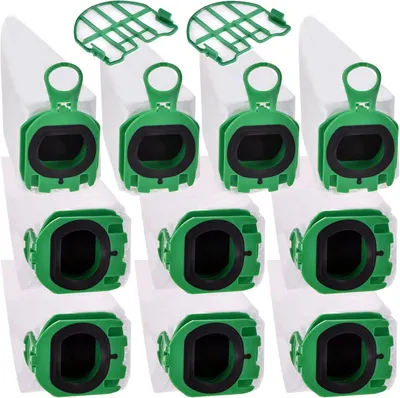 Produktbild von Staubsaugerbeutel für Vorwerk Kobold VB100 10 Stück Staubbeutel mit 2 Motorschutzfilter Filtertüten Ersatzteilzubehör Ersatz Beutel Zubehör für Vorwerk Kobold VB 100 FP100 FP 100 Akku-Staubsauger