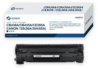 Produktbild von Toner kompatibel mit HP CB436A CB435A CE285A P1005 P1102 P1102W M1132 Schwarz