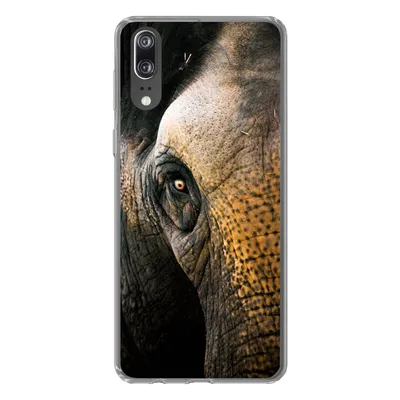 Produktbild von MuchoWow® Handyhülle Schutzhülle Hülle für Huawei P20 Elefant - Nahaufnahme - Tiere - Natur Silikon Softcase Handy Hülle - Hardcover