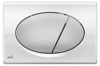 Immagine prodotto di Placca da incasso Alca basic Placca cromo lucido / pulsante cromo opaco M73