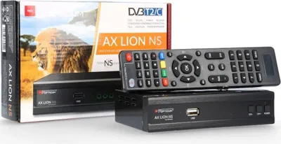 Zdjęcie produktu dla Tuner Dvb-T2/C Hevc H.265 Decoder Hd Do Tv Naziemnej Opticum Ax Lion Ns Usb