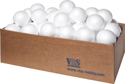 Produktbild von VBS XXL Styroporkugeln, Ø 3 cm, 100 Stück
