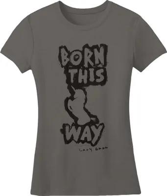 Produktbild von Lady Gaga - "Born This Way" T-Shirt für Damen RO6023 (M) (Grau)