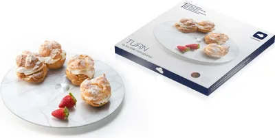 Produktbild von Servierplatte 33 cm Marmoroptik