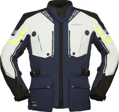 Produktbild von Modeka Panamericana 2 Motorrad Textiljacke, hellgrau/blau, XL