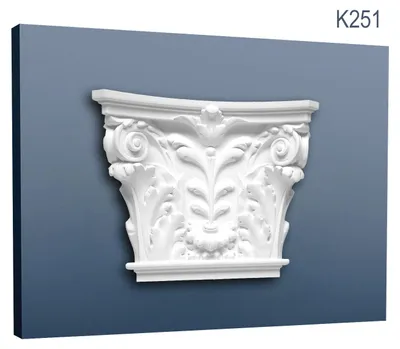 Produktbild von Orac Decor K251 LUXXUS Stuck Pilaster Kapitell Wand-Einrichtungs-Element Stuckgesims