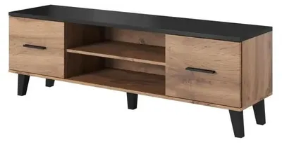 Produktbild von Cama RTV LOTTA 160 2D2K WOT+B, Schwarz, Partikelbord, Partikelbord, 1 Regale, Matt, Matt