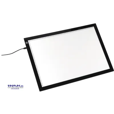 Produktbild von EDUPLAY 120709 LED Leuchtplatte A3, weiß/schwarz