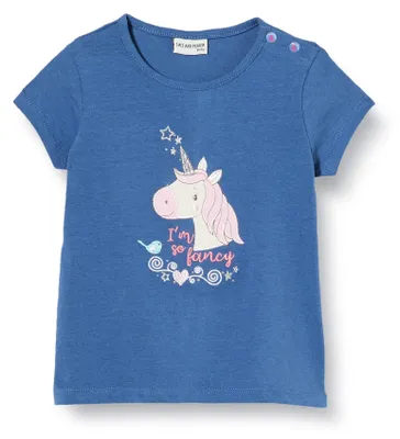 Produktbild von SALT AND PEPPER Baby - Mädchen mit Einhorn Stickerei und Glitzersteinen T-Shirt,