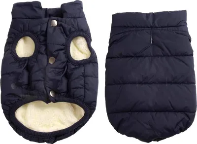 Produktbild von Mit Fleece gefütterte Hundejacke mit 2 Schichten von , sehr warm für den Winter und kaltes Wetter, extraweiche, winddichte Hundeweste(XXX-Large, blau)