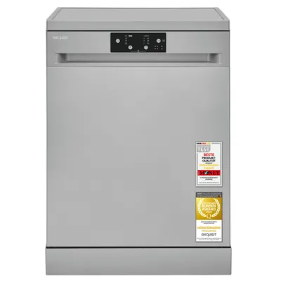 Produktbild von Geschirrspüler Unterbaufähig | Exquisit GSP59114-451D silber | 14 Maßgedecke | 4 Programme | Energieklasse D 84 kWh/100 Zyklen | Silber