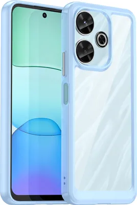 Obrázek produktu pro Pouzdro pro Xiaomi Redmi 13 4G průhledné, nárazuvzdorné TPU silikonové ochranné pouzdro modré